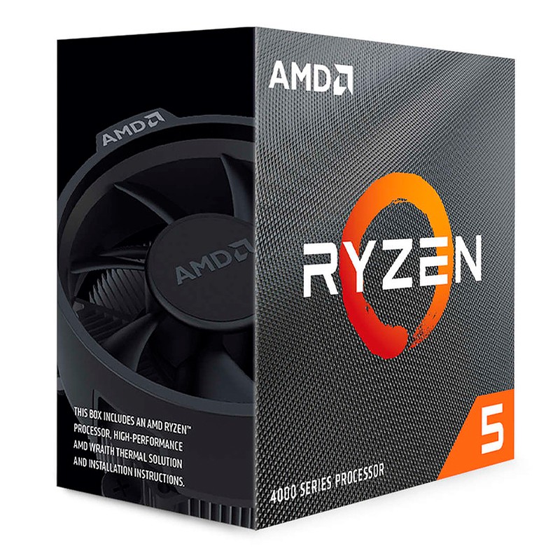 Procesador AMD Ryzen 5 4500, 3.6 / 4.1 GHz, 8MB L3, 6-Core, AM4, 7nm, 65W
