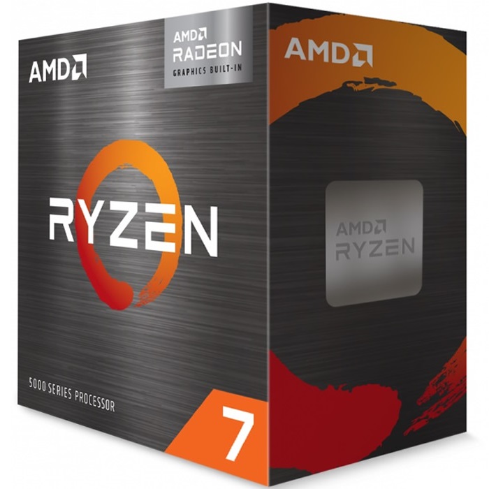 PROCESADOR AMD RYZEN 7 5700G. 3.80 / 4.60GHZ. 20MB L3. 8 CORE. AM4. 7NM. 65W