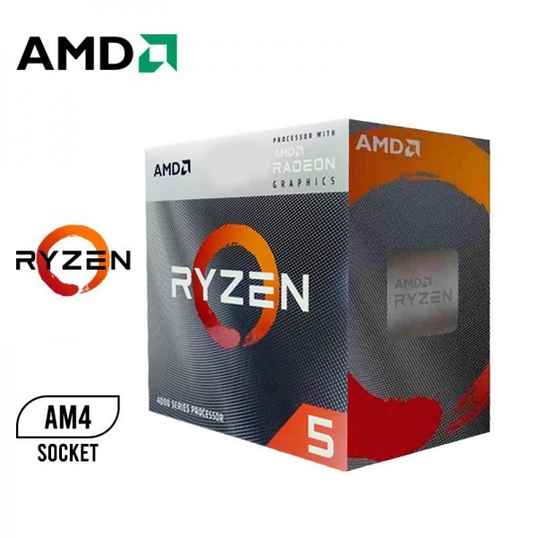 PROCESADOR AMD RYZEN 5 4600G 3.70 / 4.2GHZ 8MB L3 6CORE AM4 65W