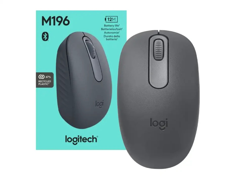 MOUSE LOGITECH M196 BLUETOOTH BLACK USB 