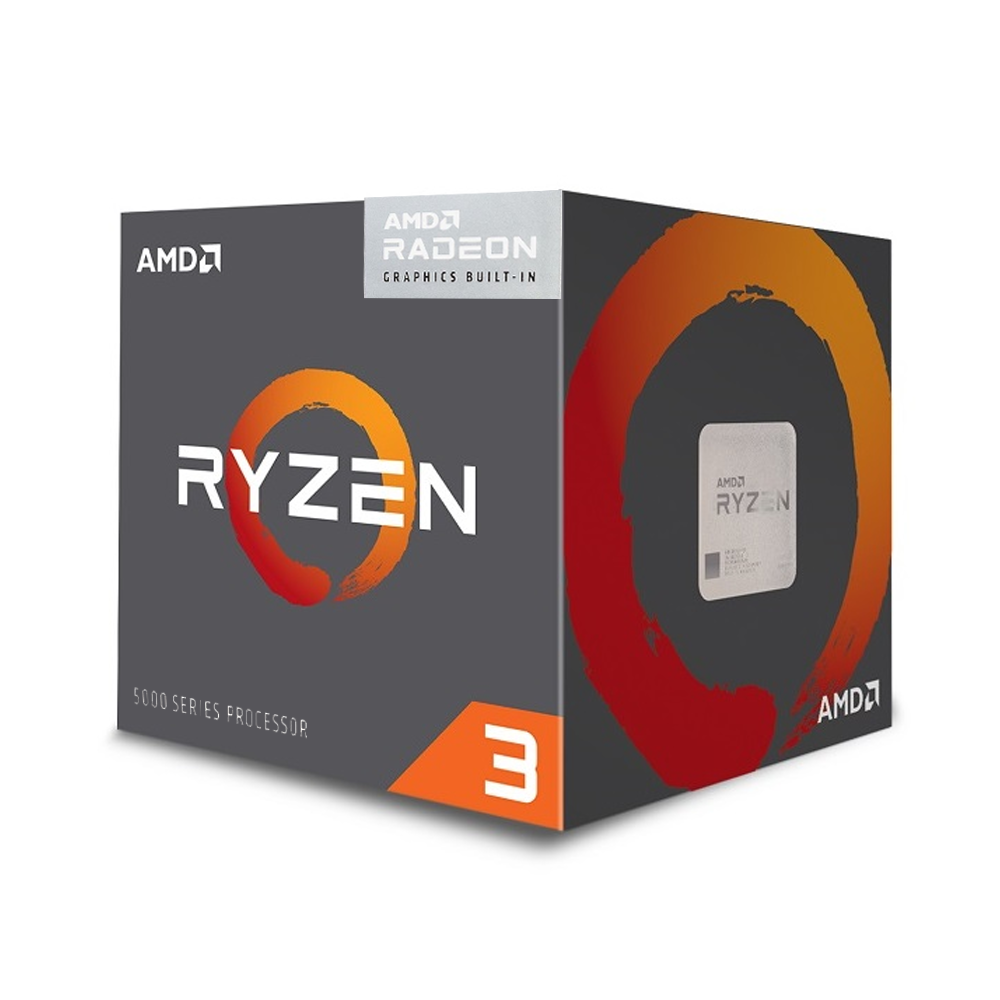 Procesador AMD Ryzen 3 5300G, 4.00 / 4.20 GHz, 8MB L3, 4 Core, AM4, 7nm, 65W.