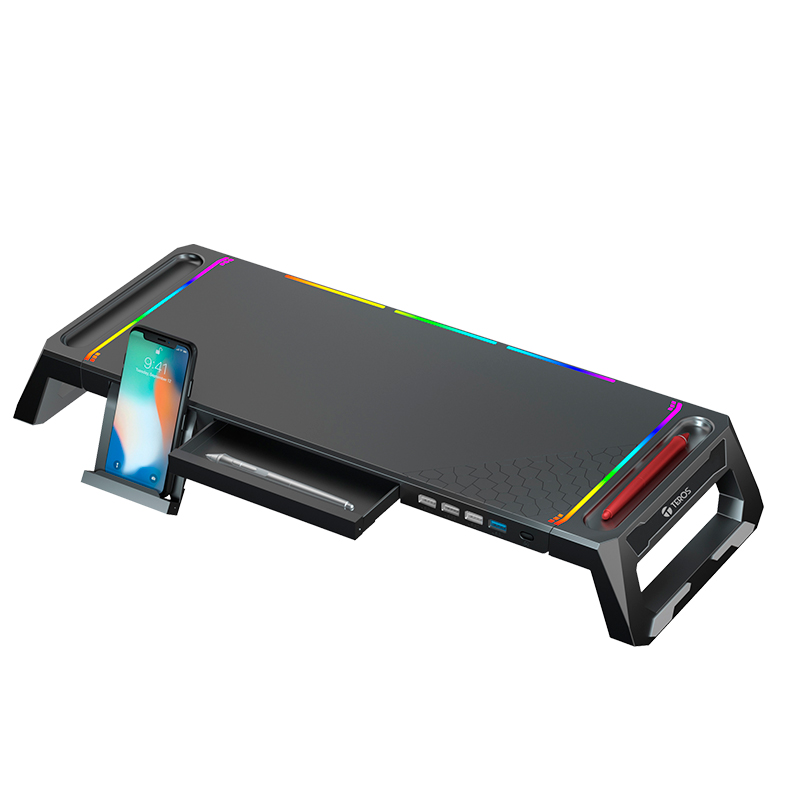 STAND PARA MONITOR RGB MULTIPROPOSITO CON 4 PUERTOS USB TE-7131N