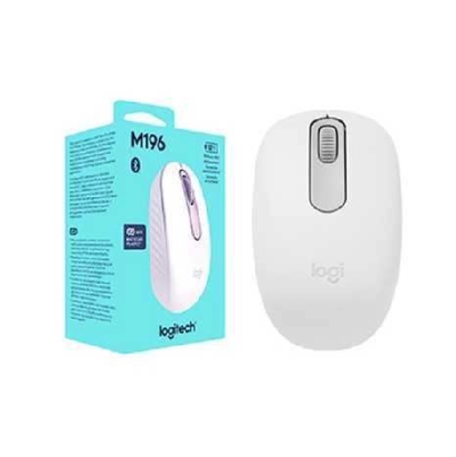 MOUSE LOGITECH M196 BLUETOOTH WHITE USB 