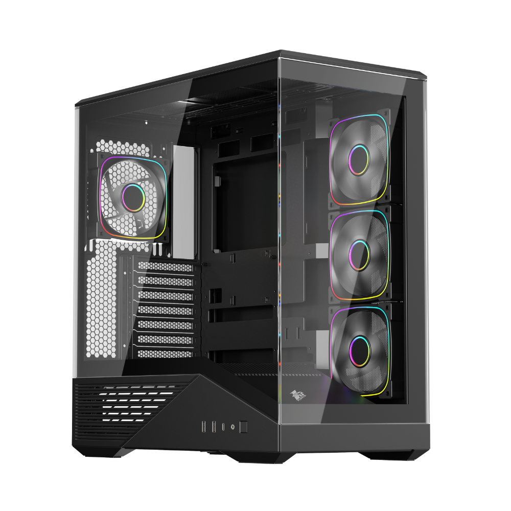 CASE 1ST PLAYER GM7 BLACK / VIDRIO TEMPLADO / NO INCLUYE FUENTE