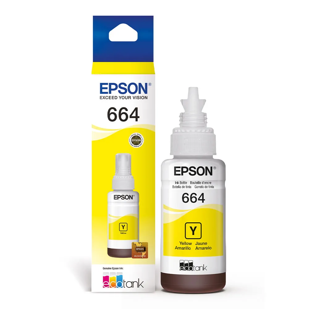 TINTA PARA IMPRESORA EPSON T664220 (664) AMARILLO 70ML  